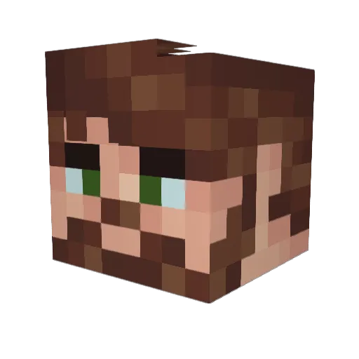 Benten20079 Minecraft avatar head, 3D render