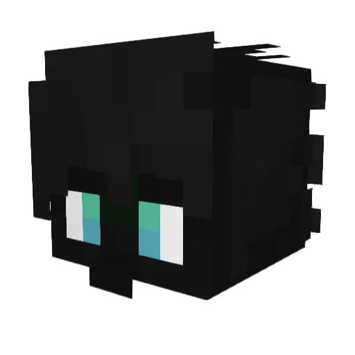 Benters1 Minecraft avatar head, 3D render