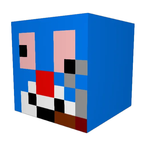 Benth_1011 Minecraft avatar head, 3D render