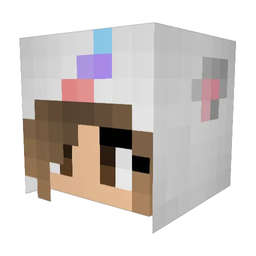 Benthe141 Minecraft avatar head, 3D render