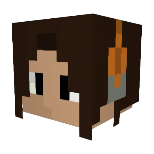 Bentipe Minecraft avatar head, 3D render