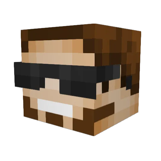 Bentley1007 Minecraft avatar head, 3D render