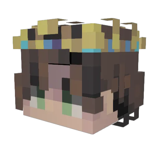 Bentley8213 Minecraft avatar head, 3D render