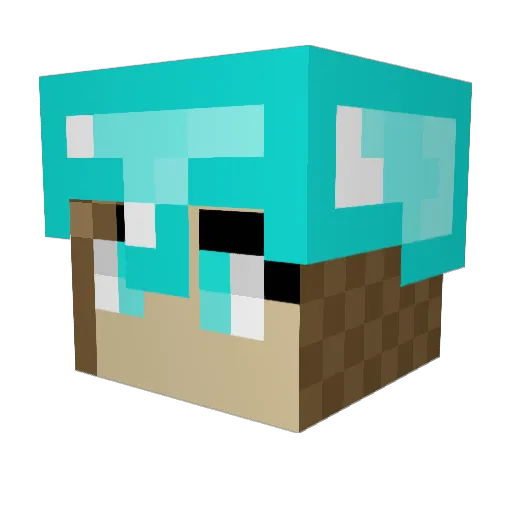 Bento237 Minecraft avatar head, 3D render