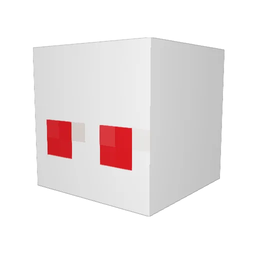 BentoPox Minecraft avatar head, 3D render