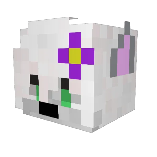 BentonTheGai Minecraft avatar head, 3D render