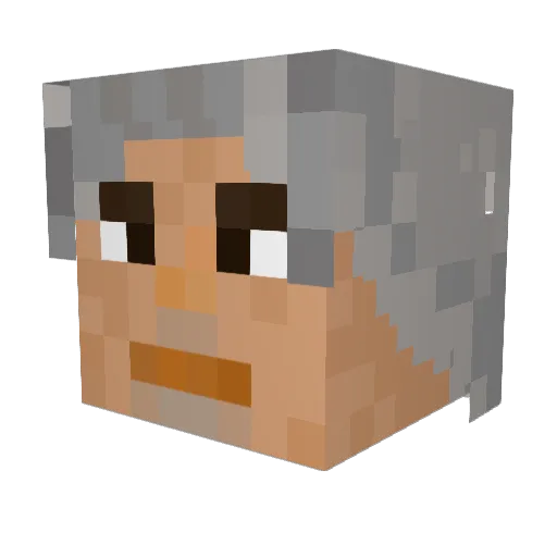 Bentwistle Minecraft avatar head, 3D render