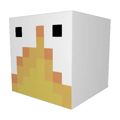 Benty99 Minecraft avatar head, 3D render