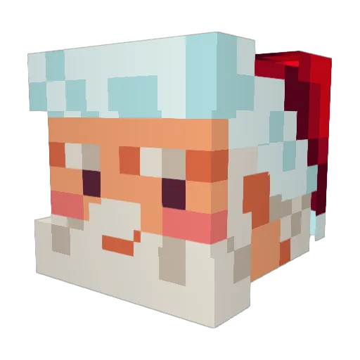 Bentybent_ Minecraft avatar head, 3D render