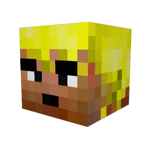 Benx343 Minecraft avatar head, 3D render