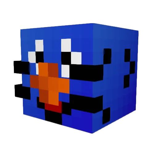 Benz6175 Minecraft avatar head, 3D render