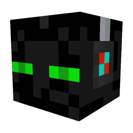 Benzen662 Minecraft avatar head, 3D render
