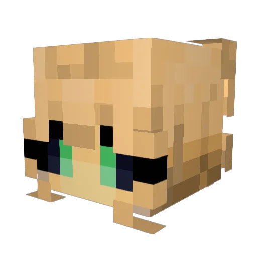 Benzintyuk Minecraft avatar head, 3D render