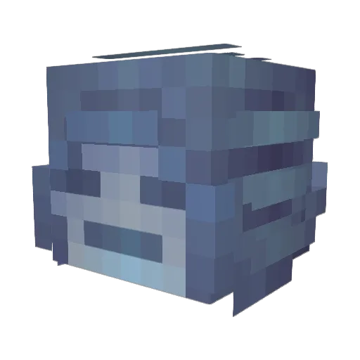 BenzoPengu Minecraft avatar head, 3D render