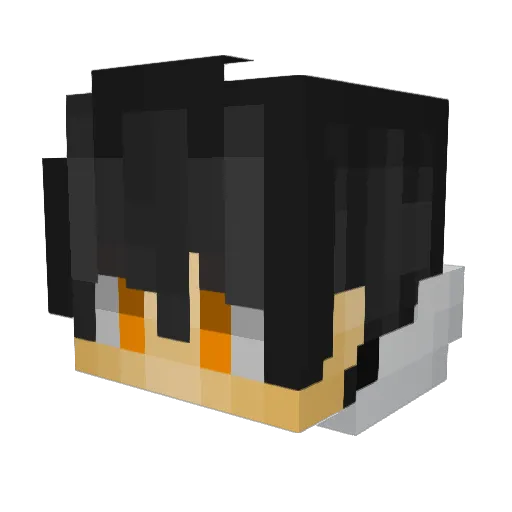 BenzolTV Minecraft avatar head, 3D render