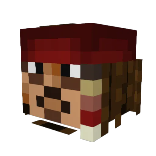 Benzus_ Minecraft avatar head, 3D render