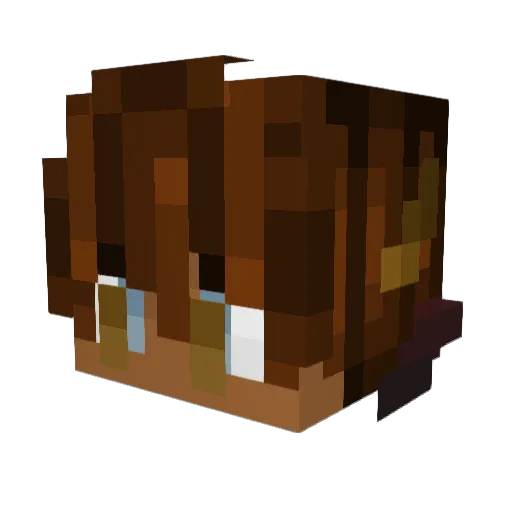 BeoWulf_ Minecraft avatar head, 3D render