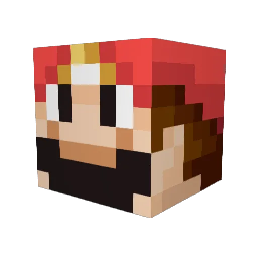 Beofranc Minecraft avatar head, 3D render