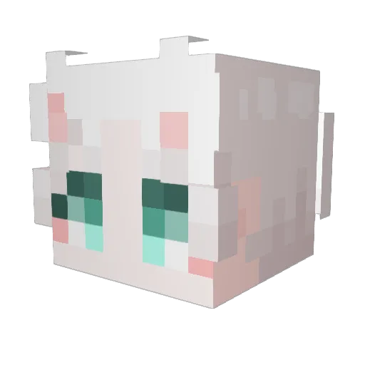 Beojjang Minecraft avatar head, 3D render