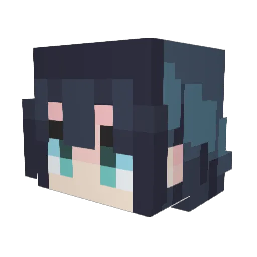 Beok12 Minecraft avatar head, 3D render