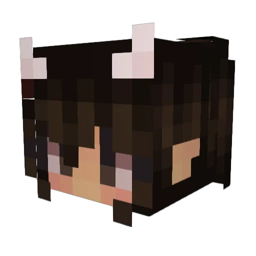 BeonkaSaur Minecraft avatar head, 3D render