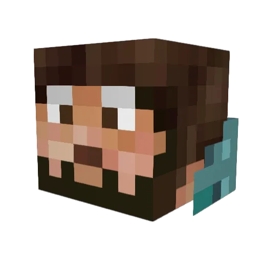 Beorn78 Minecraft avatar head, 3D render