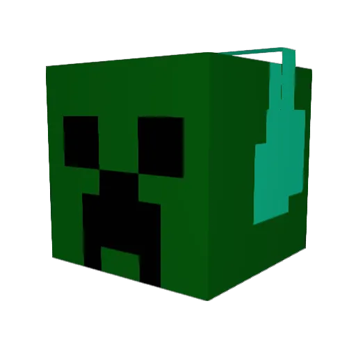 Beowford Minecraft avatar head, 3D render