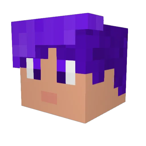 Beowolf50cal Minecraft avatar head, 3D render