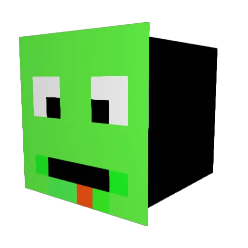 Beowolfblock Minecraft avatar head, 3D render