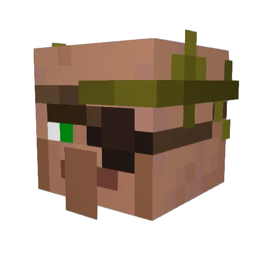 Beowulfss Minecraft avatar head, 3D render