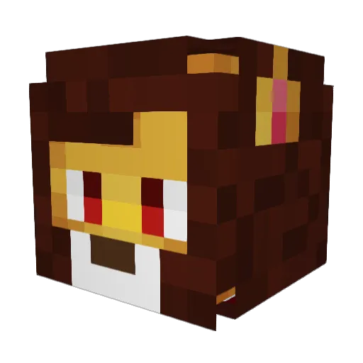 Bepe9 Minecraft avatar head, 3D render