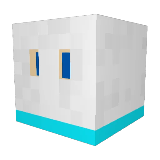 BepicGuy Minecraft avatar head, 3D render