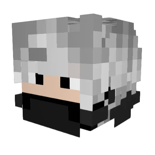 Beppa_01 Minecraft avatar head, 3D render