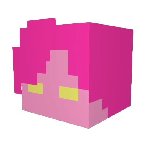 Beptos Minecraft avatar head, 3D render