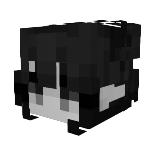 Beqsss Minecraft avatar head, 3D render