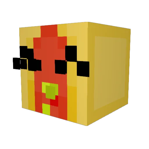 BerBertramAB Minecraft avatar head, 3D render
