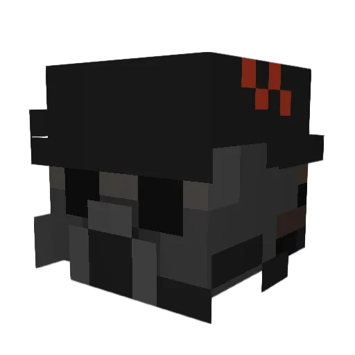 BeraGHG Minecraft avatar head, 3D render