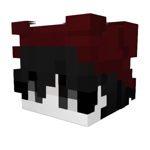 Berat2I3 Minecraft avatar head, 3D render