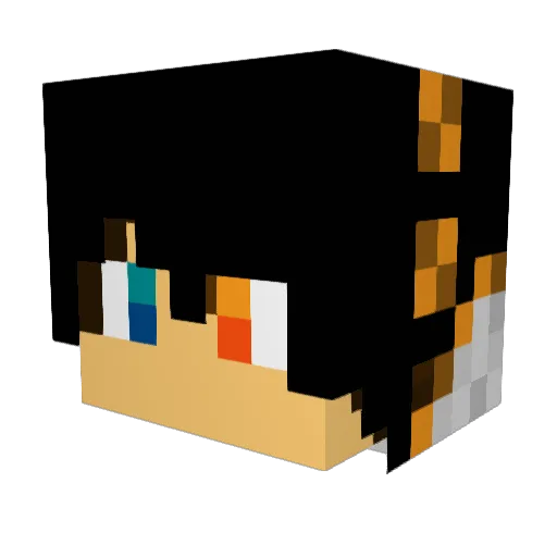 BeratPro900 Minecraft avatar head, 3D render