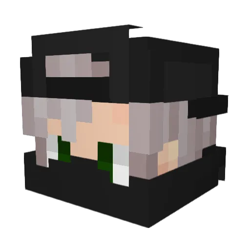 BeratReis Minecraft avatar head, 3D render