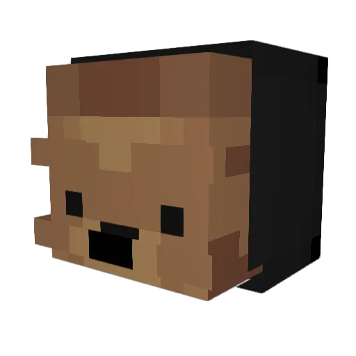 BeratSKIN Minecraft avatar head, 3D render