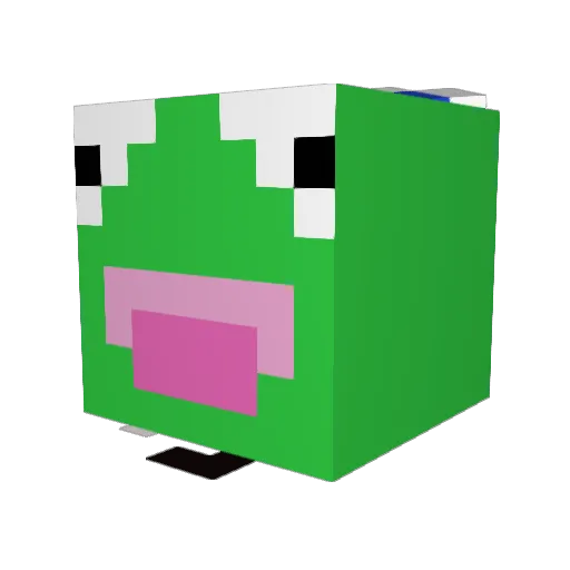 Berbyn Minecraft avatar head, 3D render