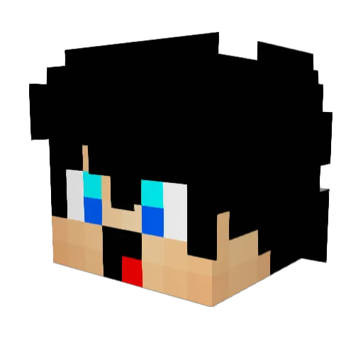 Berc387 Minecraft avatar head, 3D render