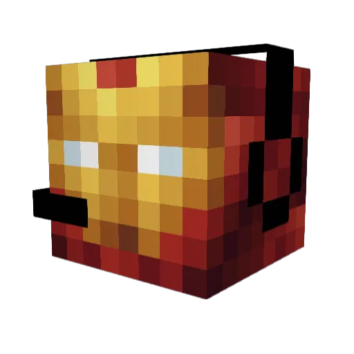 Bercio98 Minecraft avatar head, 3D render