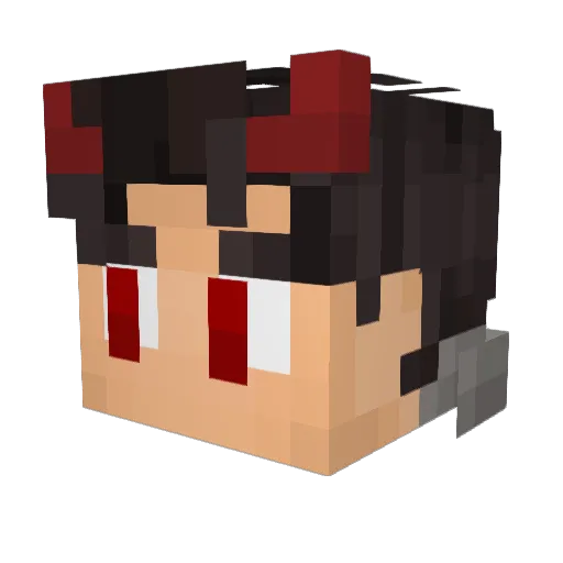 Berdangar Minecraft avatar head, 3D render