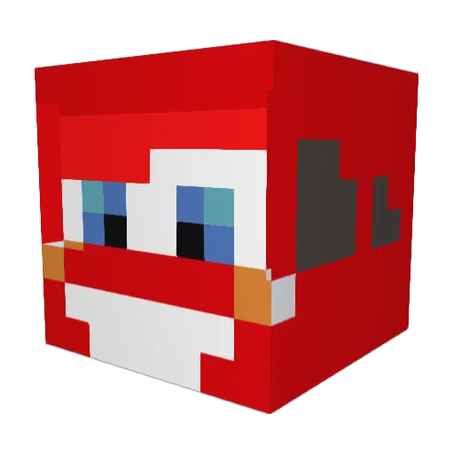 Berdurker Minecraft avatar head, 3D render