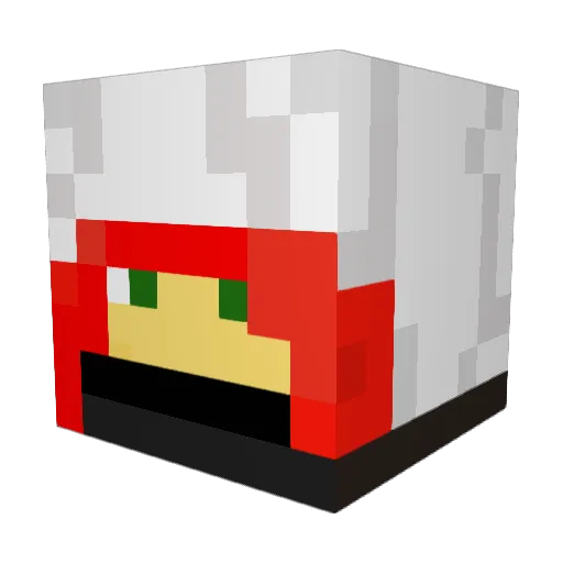 BereavedBread90 Minecraft avatar head, 3D render