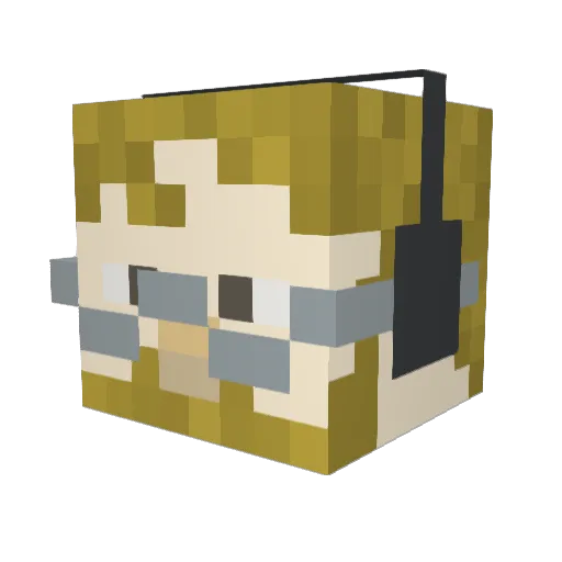 BerenElendil63 Minecraft avatar head, 3D render