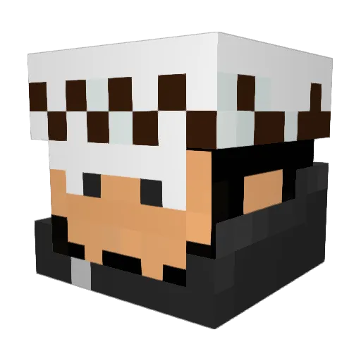Berend420 Minecraft avatar head, 3D render