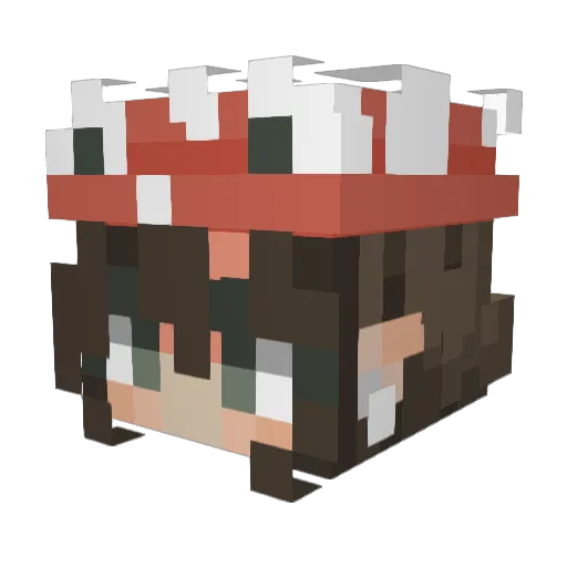 Berethiel Minecraft avatar head, 3D render
